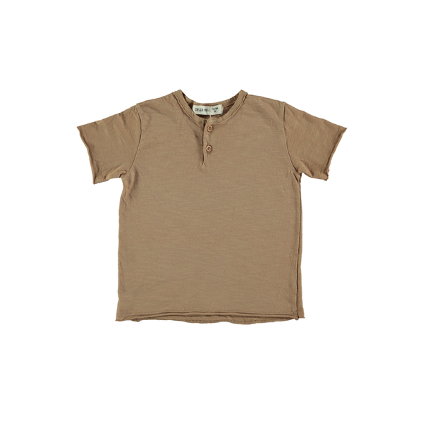 Henley T-Shirt  | Camel