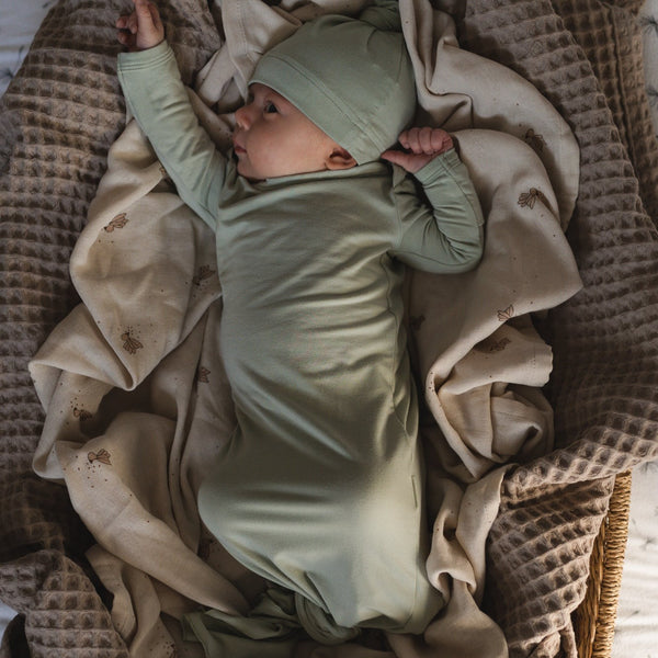 Infant Knot Gown in River | Fallowfield Baby